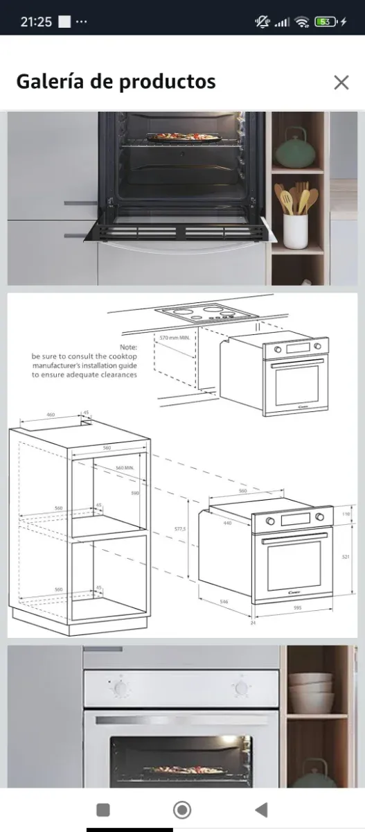 Horno convencional negro