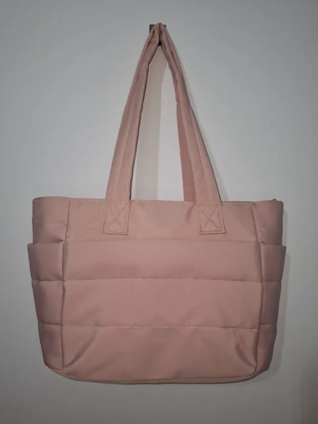 Bolso acolchado rosa para universidad