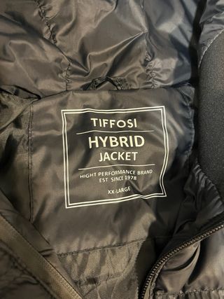 Chaqueta Tiffosi Hybrid Negra XXL