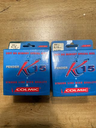 8 Bobinas Colmic Fender K15 250m 0.15mm