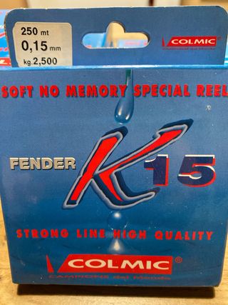 8 Bobinas Colmic Fender K15 250m 0.15mm