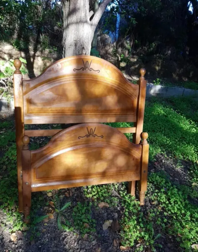 Cama de madera individual 90cm