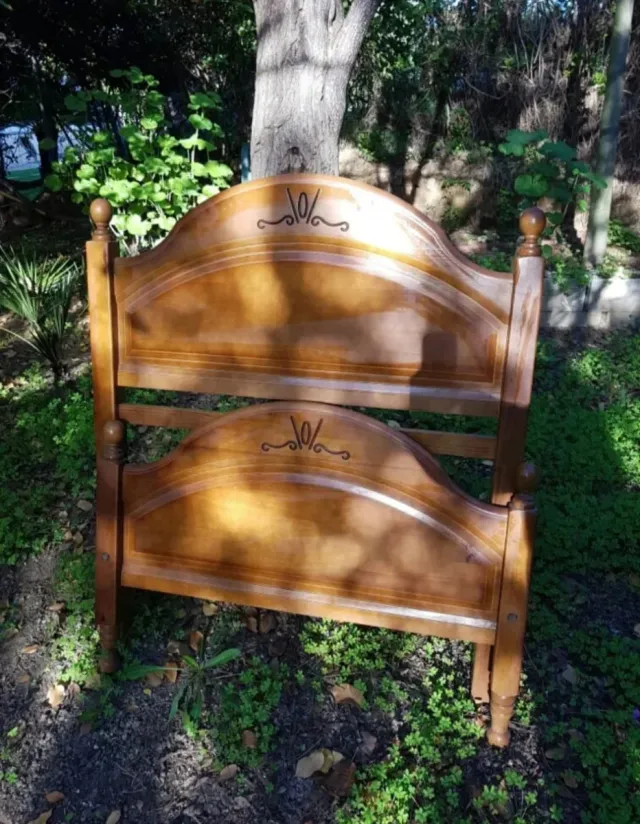 Cama de madera individual 90cm