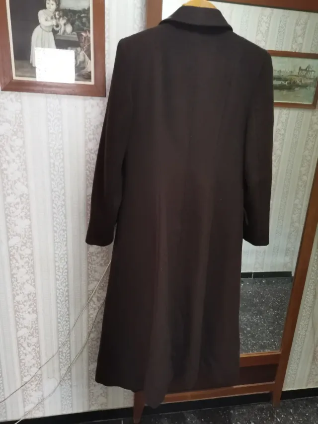 Cappotto Vogue Lana Vergine Tg 44 Marrone