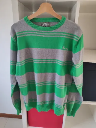 Jersey Inside rayas verde y gris Talla M