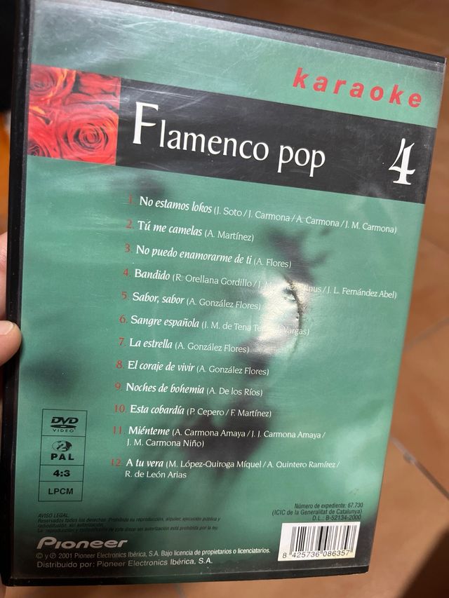 DVD Karaoke Flamenco Pop 4