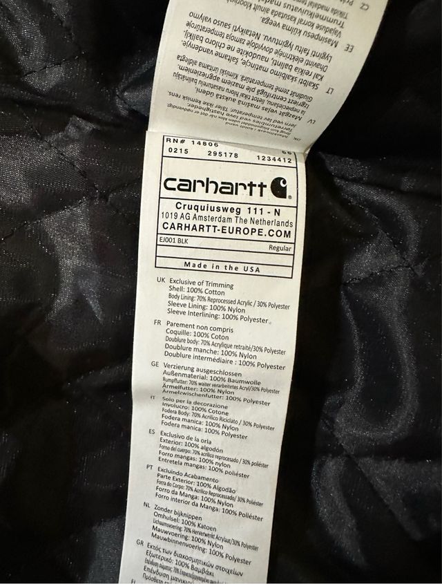 Chaqueta Carhartt Active Rework Full Zip Marrón