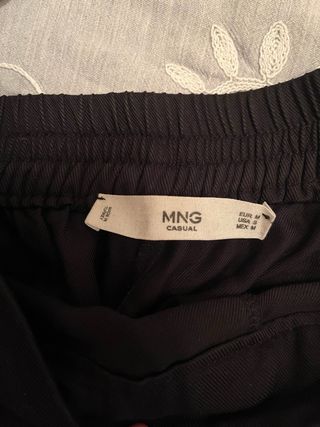 Pantalón traje negro mujer Mango
