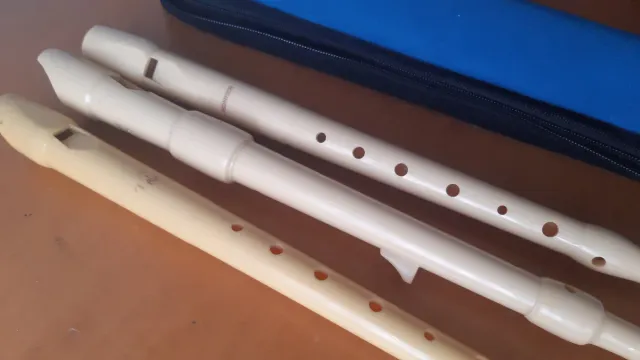 Lote 3 Flautas Dulces con Funda Azul