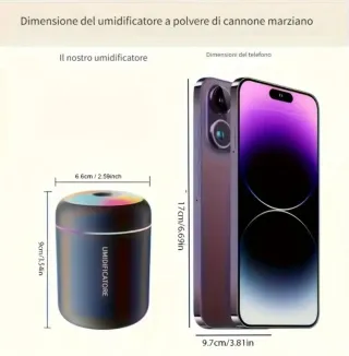1pezzo Diffusore e Umidificatore di Aromaterapia