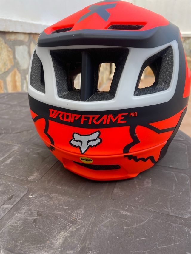 Casco Fox Dropframe Pro Arancio
