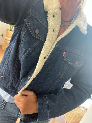 Chaqueta Levi's borrego azul