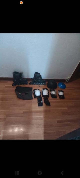 Lote Patines Fila Negro Usado 1 Vez talla 43