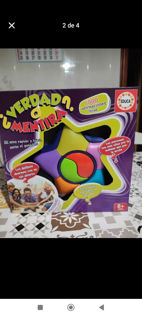 Juego de mesa "Verdad o Mentira"