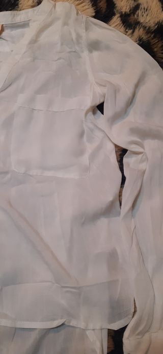 Camisa Bershka Blanca Talla M