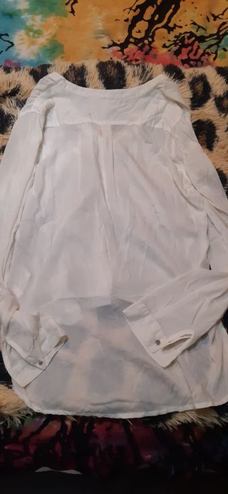 Camisa Bershka Blanca Talla M