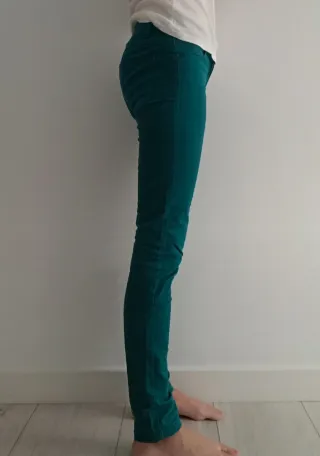 Pantalón Only Talla 34 Verde Azulado