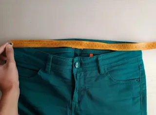 Pantalón Only Talla 34 Verde Azulado