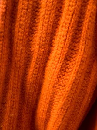 Chaqueta Lana Merino Naranja