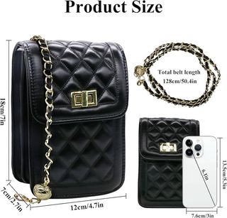 Bolso YAMEIZE negro mujer pequeño