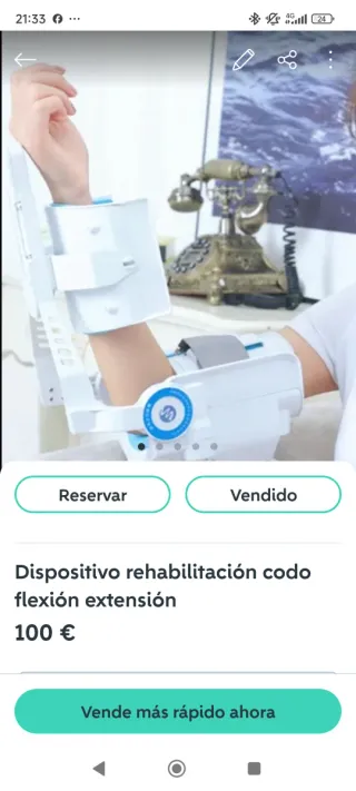 Dispositivo rehabilitación codo