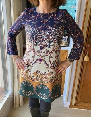 Vestido estampado Massimo Dutti