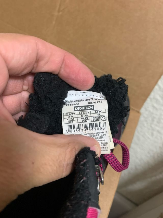 Botas de trekking Quechua Talla 38