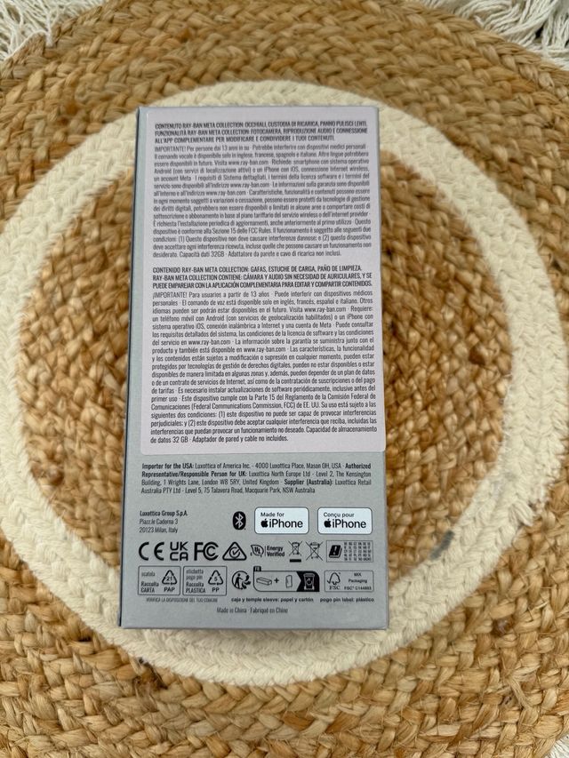 (PRECINTADO) Gafas Ray-Ban Wayfarer X Meta