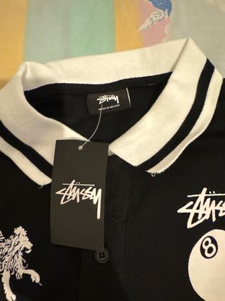 Camiseta Polo Stussy Negra