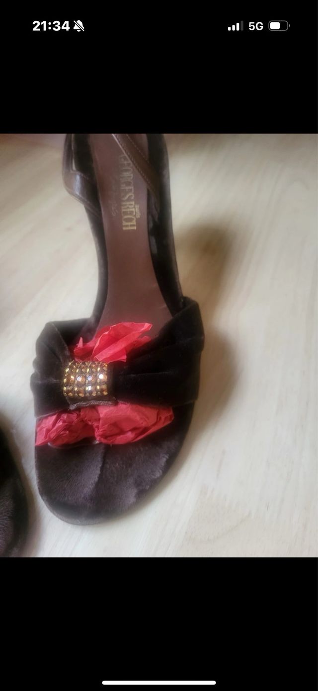 Zapatos George Rech Marrones y Dorados