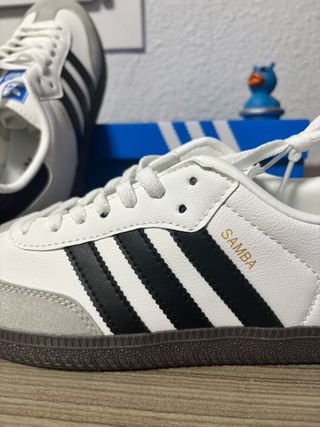 Zapatillas Adidas Samba Blancas y Negras
