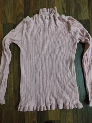 Camiseta cuello volante niña de 8/9 años