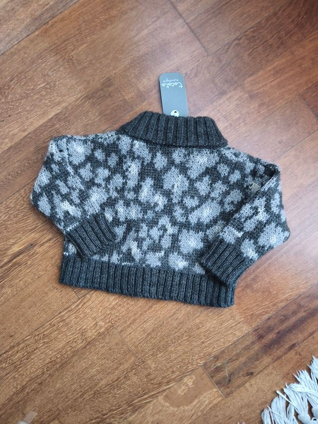 Chaqueta bebé punto estampado