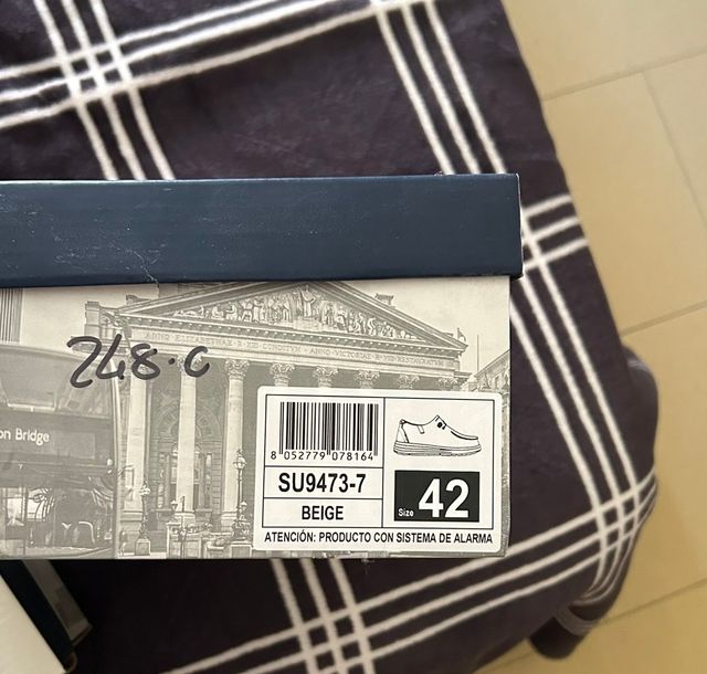 Zapatos casuales LEOSS beige/gris talla 42