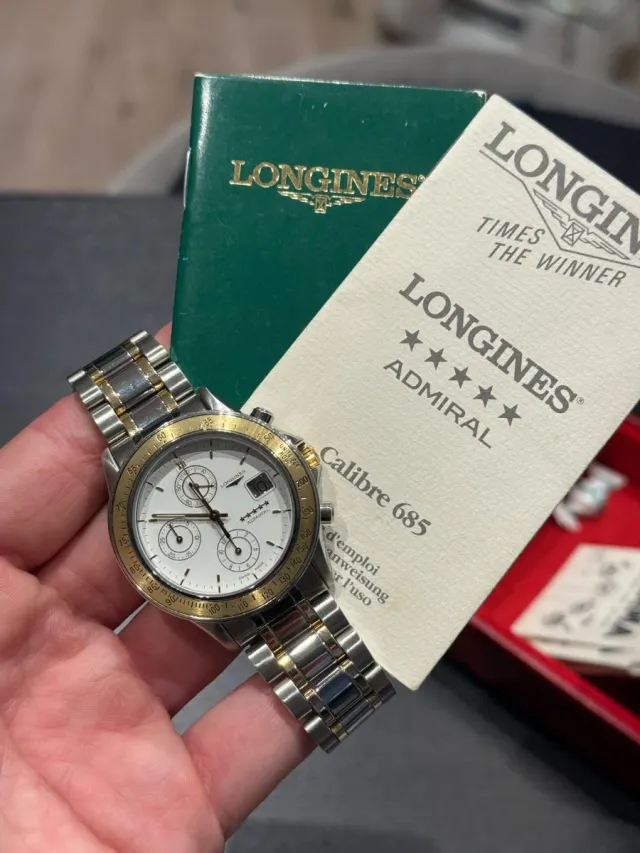 Longines Admiral Aço e Ouro 18k maciço Cronógrafo