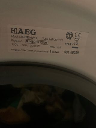 Lavadora Secadora AEG 9/6 kg