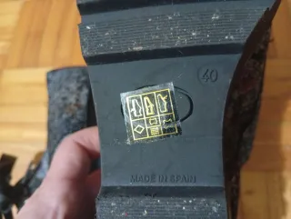 Zapatos de piel grises y multicolor mujer, num.40