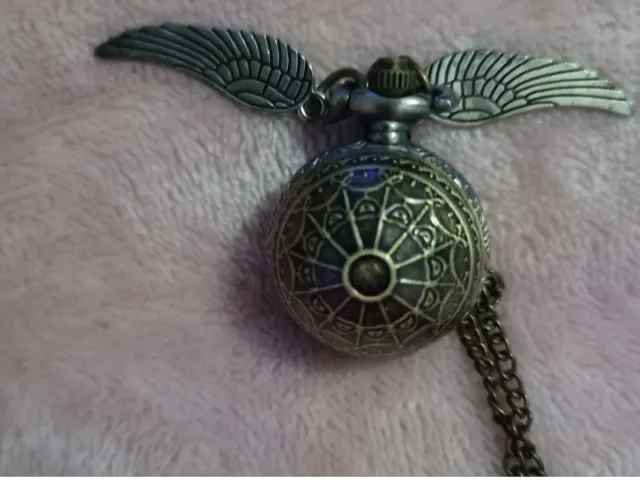 Colgante Reloj Snitch Dorada Harry Potter