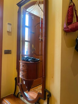 Mueble de entrada madera y metal
