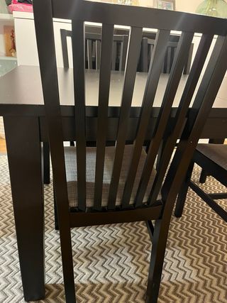 Mesa comedor extensible Ikea + 4 sillas