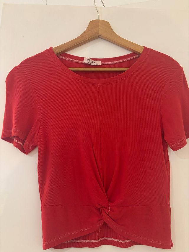 Top rojo Elisa talla S