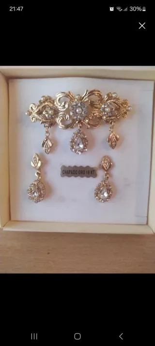 Aderezo oro 18 kt niña