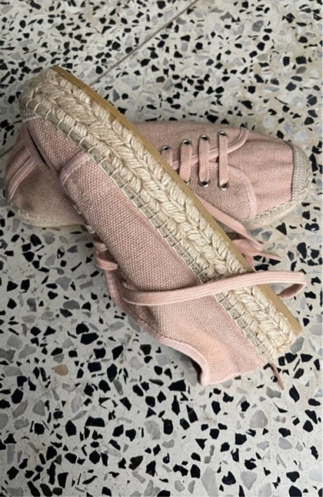 Zapatillas Lino Rosa Brownie Talla 39