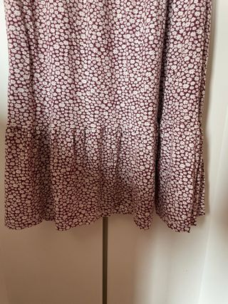 Vestido floral rosa y morado