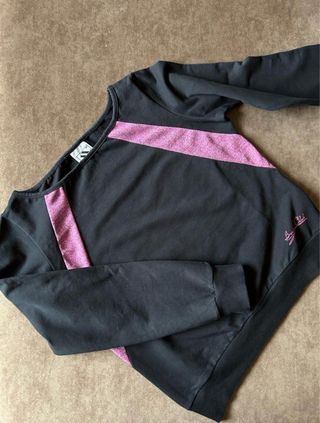 Felpa Boxing Donna M Nera con Inserti Rosa