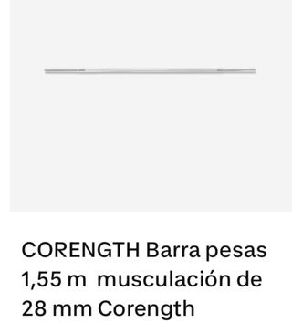 Barras de pesas 1,55 m y 1,75 mCorength