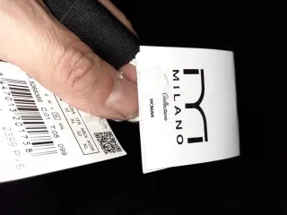 Falda larga negra plisada milano  XL sin usar