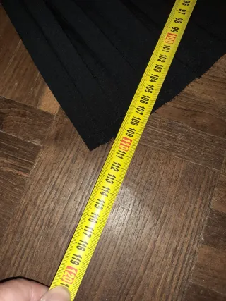 Falda larga negra plisada milano  XL sin usar