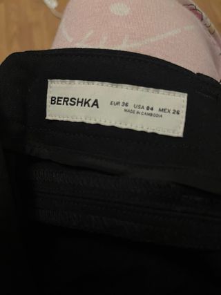 Pantalón de traje negro mujer