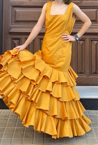 Traje Flamenca Volantes Talla 38/40